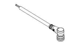 1200651793, Micro-Change (M12) Single-Ended Cordset 5 Poles Female (90°) to Pigtail 0.34mm² PUR/PVC Cable 5.0m (16.40') Length, Molex