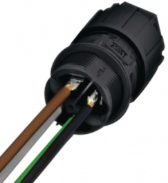 QPD W 4X2,5 6-10 M25 1,0 GY, Panel feed-through connector 1 m 4P, Phoenix Contact