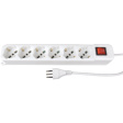 KF-I1-06K-W1 Outlet strip 6 Italian plug 1.5 m
