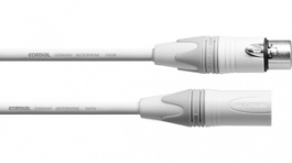 CXM 2.5 FM-SNOW, Microphone Cable Assembly&nbsp;&nbsp; 2 x0.22 mm2 White, 2.5 m, Cordial