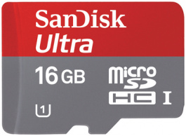 SDSDQUA-016G-U46A, Ultra microSDHC 16 GB, Sandisk