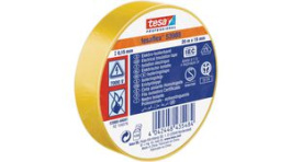 53988-00091-00, Soft PVC Insulation Tape Yellow 19mm x 20m, Tesa