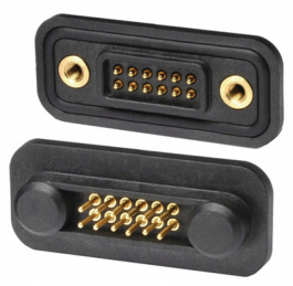 M90-6011245, Female connector 12P, Harwin