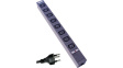 RND 465-00223 PDU 19'', 8 x C13, Black, Plug T12