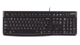 920-002506, Keyboard, K120, RU Russian, CYRILLIC, USB, Cable, Logitech