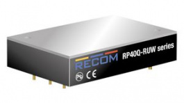 RP40Q-11015SRUW/N, Преобразователь: DC/DC; 40Вт; Uвх: 16?160В; Uвых: 15ВDC; Iвых: 2,67А, RECOM