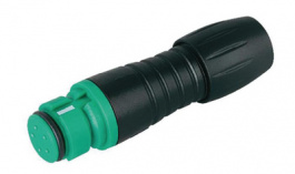 99 9214 070 05, Cable socket 5-pole green Poles 5 2 A 63 VAC/VDC, Binder