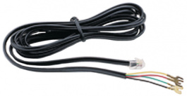 129-1-7, Telephone cable 2 m Black, MSL