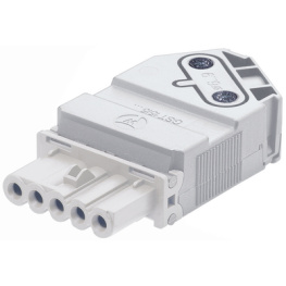 GST15I5S B1 ZW1V SW, Socket 45deg socket L3-N-PE Screw Connection, Wieland Electric