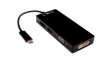 V7UC-DPHDVGADVI-BLK Adapter, USB-C Plug - DisplayPort Socket/HDMI Socket/VGA Socket/DVI Socket