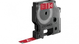 1978366, Лента; Шир: 12мм; Цвет: красный; Цвет печати: белый; Дл: 3м, Dymo