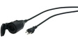 0302115 Garden Extension Cable 1 Type J (T13) Black Type J (T12)