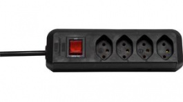 1159462714, Outlet Strip Clever-Line 4x Type J (T13) - Type J (T12) Black 1.5m, Brennenstuhl