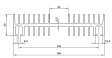 KL-122/150/3/SW Радиатор: штампованный; ребристый; TO3; черный; L: 150мм; W: 164мм