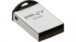 P-FDI64G/APPMT2-GE, USB-Stick M2 Attache, 64 GB, metallic, PNY