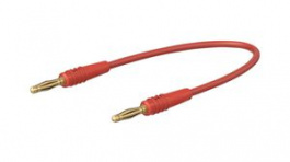 28.0047-00722, Test Lead, Red, 7.5mm, Nickel-Plated Brass, Staubli (former Multi-Contact )