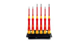42989, Fine Screwdriver Set, PicoFinish, Slotted/Phillips, 6 Pieces, Wiha