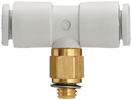 KQ2T06-M5A, Threaded T-joint M5-6.0 mm, SMC PNEUMATICS