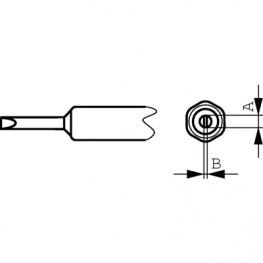 NT D, Жало; "отвертка"; 4x8,6мм; для паяльников WEL.WMP, Weller