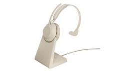 26599-889-988, Headset, Evolve 2-65, Mono, On-Ear, 20kHz, Bluetooth, Beige, Jabra