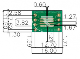 RE932-01ST, Prototyping board FR4 Epoxide + chem. Ni/Au, Roth Elektronik