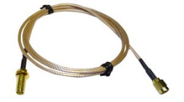 CABLE-RPSMA-EXT-100CM, RF Cable Assembly, RP-SMA Male Straight - RP-SMA Female Straight, 1m, Beige, RFDesign