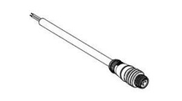 1200060680, Micro-Change (M12) Single-Ended Cordset 5 Poles Male (Straight) to Pigtail 0.34mm² PUR/PVC Cable 2.0m (6.56') Length, Molex