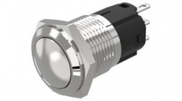 82-4571.2000, Pushbutton Switch, 1CO, Maintained Function, Silver, EAO