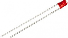RND 135-00116, LED 3mm Round Red 20mcd 645nm, RND Components