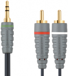 BAL3405, Audio cable 5 m Black, Bandridge