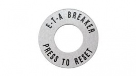 Y30105902, Press to Reset Plate for E-T-A 1658 Series, 21.4mm, ETA