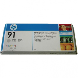 C9482A, Ink triple pack 91 light grey, HP