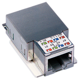 R925370, Connection module Cat.5e shielded 1x RJ45, Reichle De-Massari