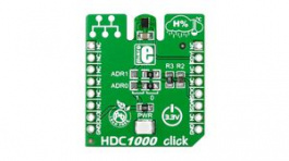 MIKROE-1797, HDC1000 Click Humidity and Temperature Sensor Development Board 3.3V, MikroElektronika