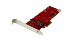 PEX2M2, 2x M.2 SATA SSD Controller Card PCI-E x4, StarTech.com