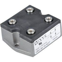 VBO30-16NO7, Однофазный выпрямительный мост; Urmax: 1,6кВ; If: 25А; Ifsm: 400А, IXYS