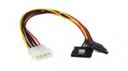 PYO2LP4LSATA, Power Splitter Cable 304mm Multicolour, StarTech.com