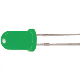 L-7113GD, LED; 5мм; зеленый; 15-30мкд; 30°; Поверхность: выпуклая, Kingbright