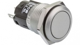 82-4551.1000, Pushbutton Switch 16mm Stainless Steel 240 VAC 3 A 1 Change-Over (CO), EAO