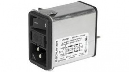 3-102-854, DD14 Power Inlet with Line Filter 6 A, Schurter