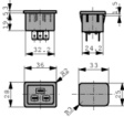 6163.0013 Flush-type device plug C20 Snap-in