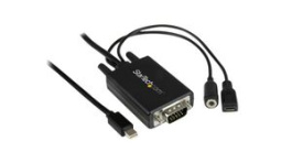 MDP2VGAAMM3M, Video Cable, Mini DisplayPort Plug - 3.5 mm Jack Socket/VGA Plug/USB Micro-B Socket, 1920 x 1200, 3m, StarTech.com