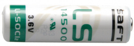 LS14500, Батарея: литиевая; 3,6В; AA; O14,5x50мм; 2600мАч, Saft
