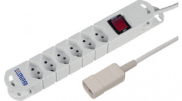 20 201256 S 9873, Outlet Strip, 6xJ (T13), 5 m, Steffen