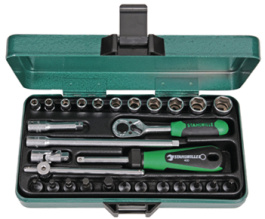 1/4-29 TLG., Socket Wrench Set, 1/4", Stahlwille