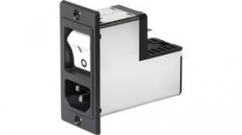 3-109-572, Power Inlet with Line Filter and TA35 Circuit Breaker 10 A 250VAC, Schurter