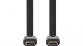 CVGP34100BK20, HDMI Cable with Ethernet Flat HDMI Plug - HDMI Plug 2m, Nedis (HQ)