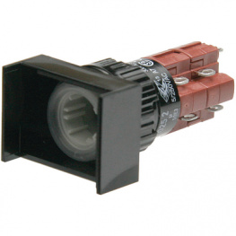 51-263.0252, Illuminated push-button 18 x 24 mm Latching function 3 NO+3 NC, EAO
