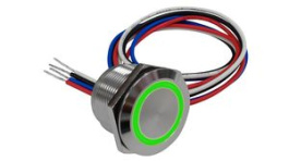 RND 210-00778, Illuminated Capacitive Touch Switch, Latching Function 1.5 A 30 VDC 1CO IP68, RND Components