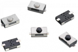 434121025816, Tactile Switch SMT Black, WURTH Elektronik